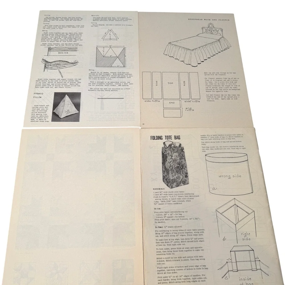 VTG Craft Booklet Lot 15pc Good Housekeeping Studio how to booklets 60s 80s